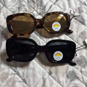 New set/2 C& C California sunglasses